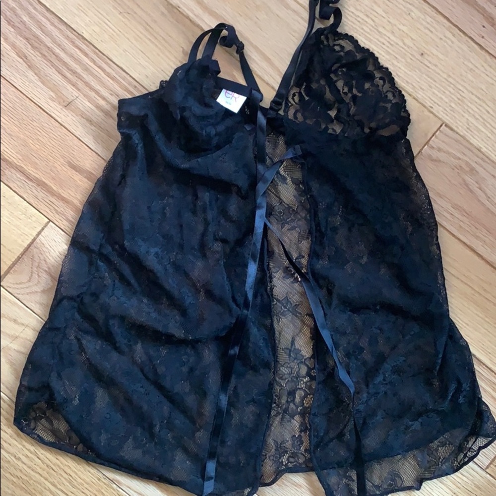 Lace lingerie black size S/M